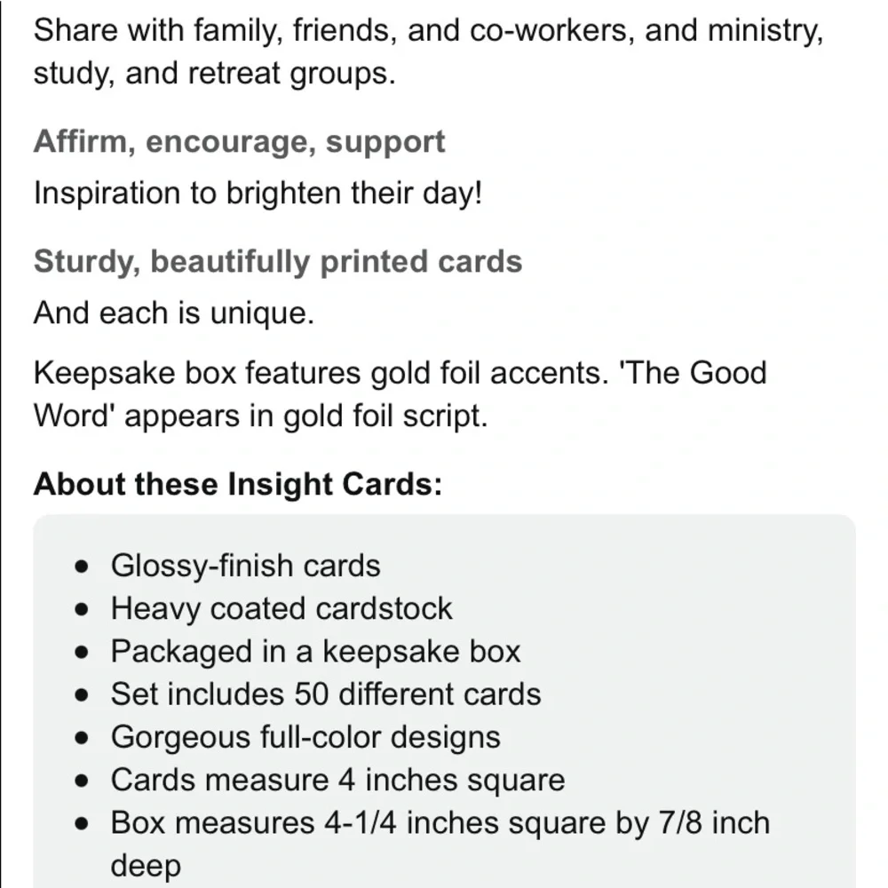 The Good Word Insight Cards - Picture 7 of 7